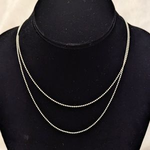 Sterling 925 Silver Bead Necklaces